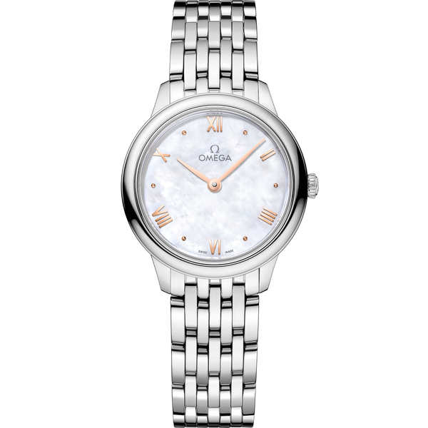 Omega 434.10.28.60.05.001 De Ville Quartz 27.5 Stainless Steel / MOP / Bracelet
