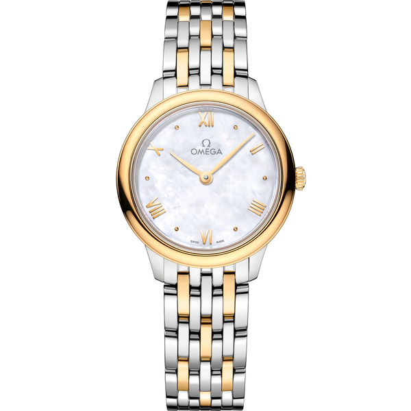 Omega 434.20.28.60.05.001 De Ville Quartz 27.5 Stainless Steel - Yellow Gold / MOP / Bracelet