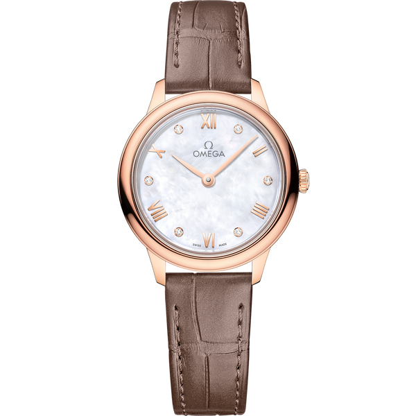 Omega 434.53.28.60.55.001 De Ville Quartz 27.5 Sedna Gold / MOP - Diamond
