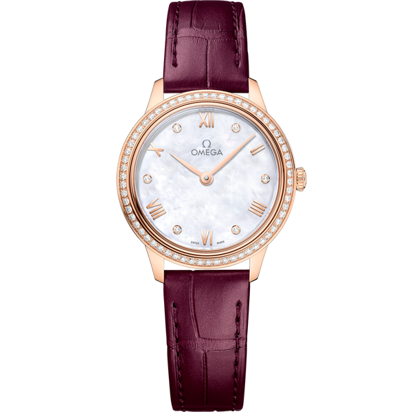 Omega 434.58.28.60.55.001 De Ville Quartz 27.5 Sedna Gold - Diamond / MOP - Diamond