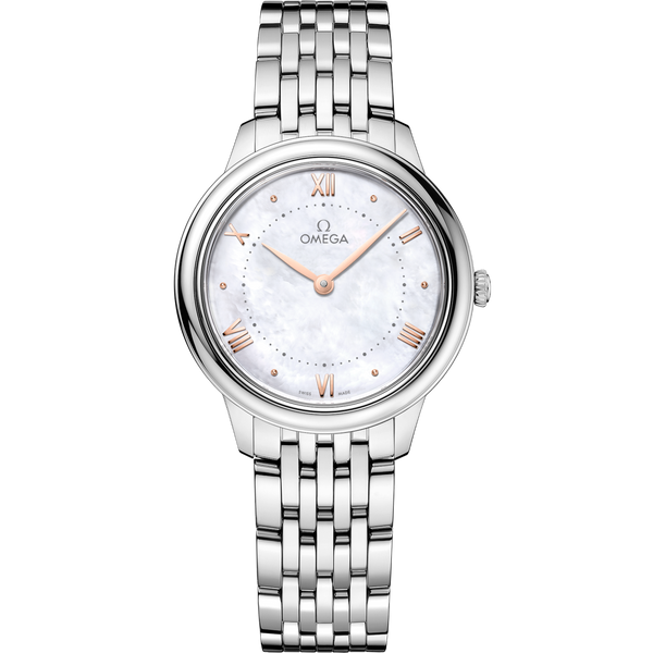 Omega 434.10.30.60.05.001 De Ville Quartz 30 Stainless Steel / MOP / Bracelet