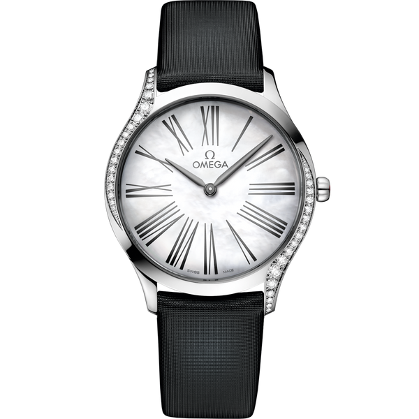 Omega 428.17.36.60.05.001 De Ville Tr̩sor 36 Stainless Steel / MOP Roman / Fabric