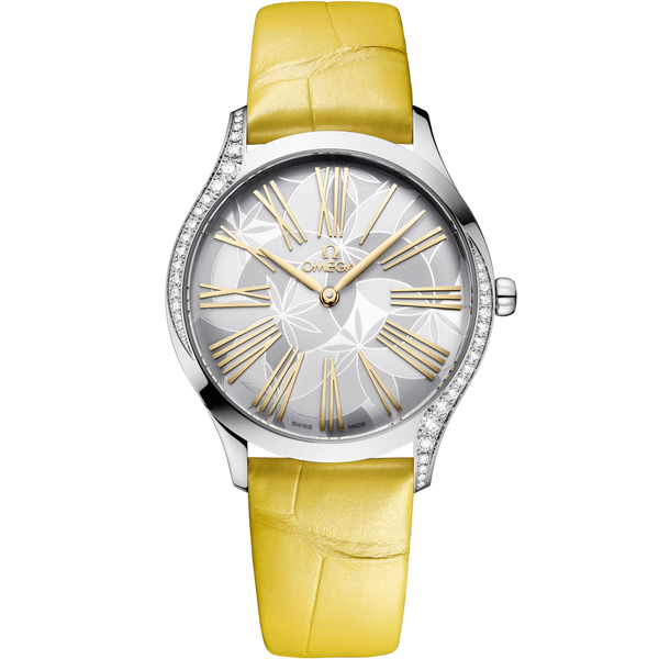 Omega 428.18.36.60.02.002 De Ville Tr̩sor 36 Stainless Steel / Silver - Frangipani / Alligator