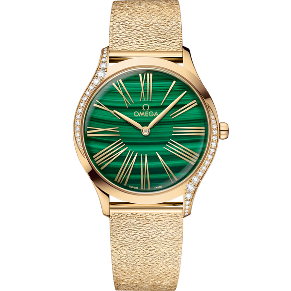Omega 428.55.36.60.99.003 De Ville Tr̩sor 36 Moonshine Gold / Malachite / Bracelet