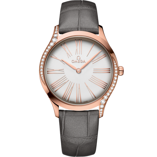 Omega 428.58.36.60.02.001 De Ville Tr̩sor 36 Sedna Gold / Silver Roman / Alligator