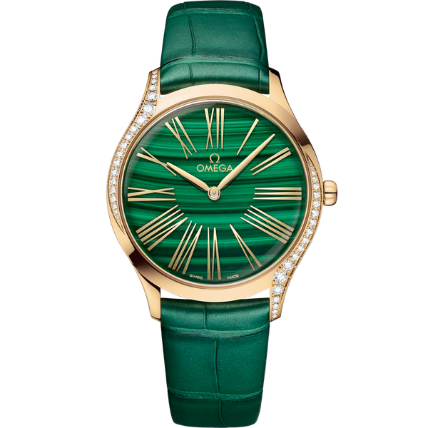 Omega 428.58.36.60.99.001 De Ville Tr̩sor 36 Moonshine Gold / Malachite