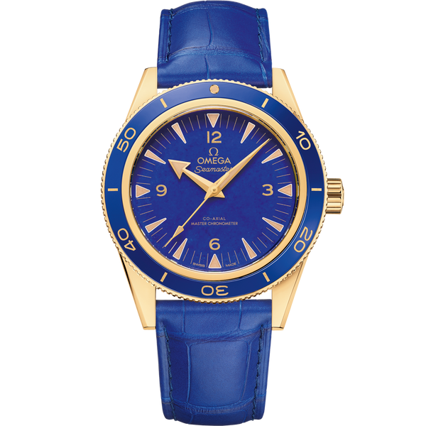 Omega 234.63.41.21.99.002 Seamaster 300 Co-Axial Master Chronometer Yellow Gold / Lapis Lazuli