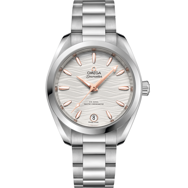 Omega 220.10.34.20.02.001 Seamaster Aqua Terra 150M Master Chronometer 34 Stainless Steel / Silver-Waves / Bracelet