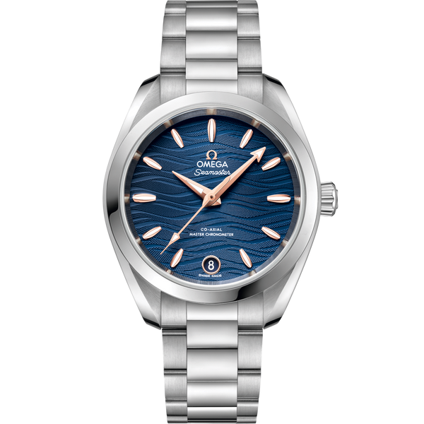 Omega 220.10.34.20.03.001 Seamaster Aqua Terra 150M Master Chronometer 34 Stainless Steel / Blue-Waves / Bracelet