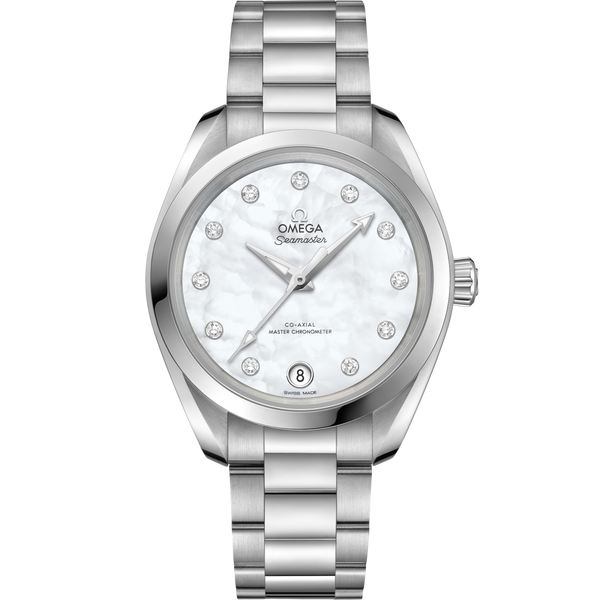 Omega 220.10.34.20.55.001 Seamaster Aqua Terra 150M Master Chronometer 34 Stainless Steel / MOP / Bracelet