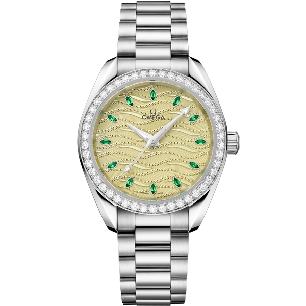 Omega 220.55.34.20.60.002 Seamaster Aqua Terra 150M Master Chronometer 34 Canopus Gold - Diamond / Champagne / Bracelet