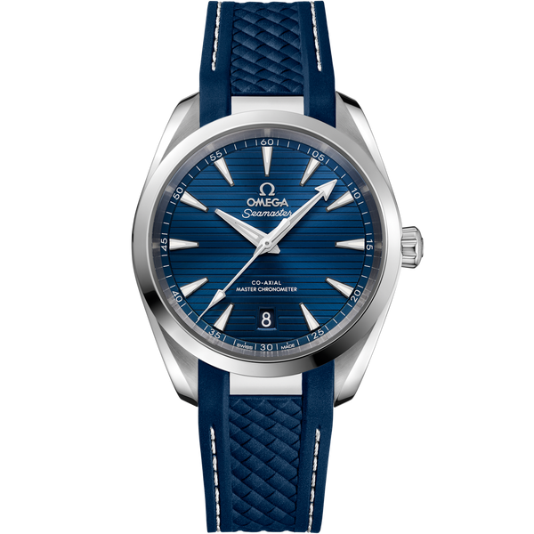 Omega 220.12.38.20.03.001 Seamaster Aqua Terra 150M Master Chronometer 38 Stainless Steel / Blue / Rubber