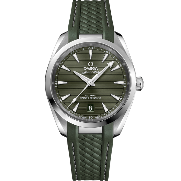 Omega 220.12.38.20.10.001 Seamaster Aqua Terra 150M Master Chronometer 38 Stainless Steel / Green / Rubber