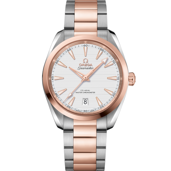 Omega 220.20.38.20.02.001 Seamaster Aqua Terra 150M Master Chronometer 38 Stainless Steel / Sedna Gold / Silver / Bracelet