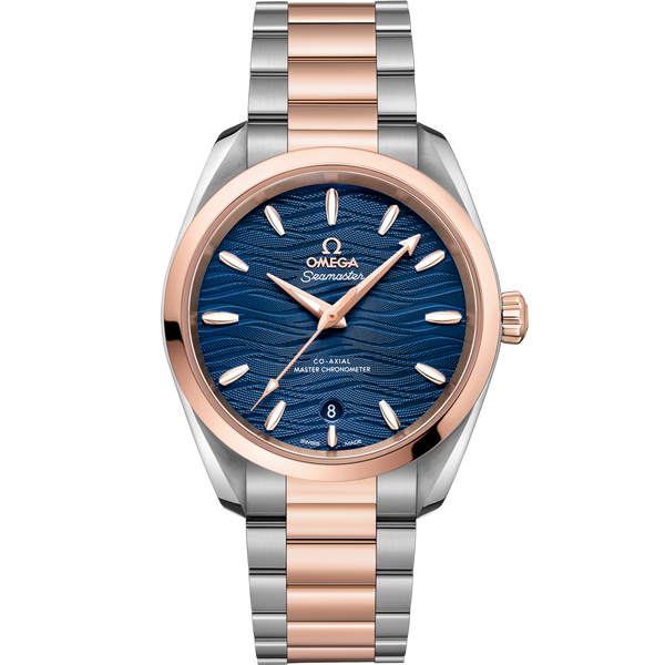 Omega 220.20.38.20.03.001 Seamaster Aqua Terra 150M Master Chronometer 38 Stainless Steel / Sedna Gold / Blue-Waves / Bracelet