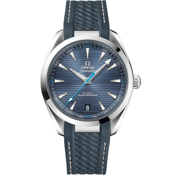 Omega 220.12.41.21.03.002 Seamaster Aqua Terra 150M Master Chronometer 41 Stainless Steel / Blue / Rubber