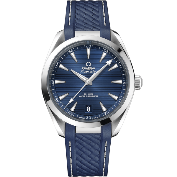 Omega 220.12.41.21.03.007 Seamaster Aqua Terra 150M Master Chronometer 41 Stainless Steel / Blue / Rubber