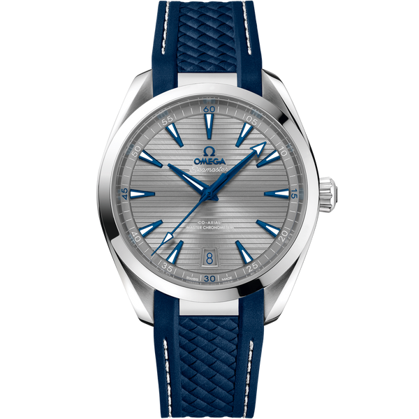 Omega 220.12.41.21.06.001 Seamaster Aqua Terra 150M Master Chronometer 41 Stainless Steel / Grey / Rubber