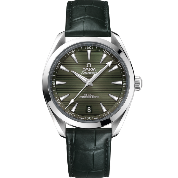 Omega 220.13.41.21.10.001 Seamaster Aqua Terra 150M Master Chronometer 41 Stainless Steel / Green / Alligator