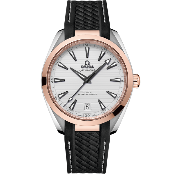 Omega 220.22.41.21.02.001 Seamaster Aqua Terra 150M Master Chronometer 41 Stainless Steel / Sedna Gold / Silver / Rubber