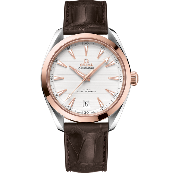 Omega 220.23.41.21.02.001 Seamaster Aqua Terra 150M Master Chronometer 41 Stainless Steel / Sedna Gold / Silver / Alligator