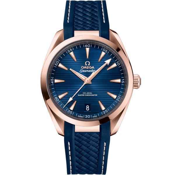 Omega 220.52.41.21.03.001 Seamaster Aqua Terra 150M Master Chronometer 41 Sedna Gold / Blue / Rubber