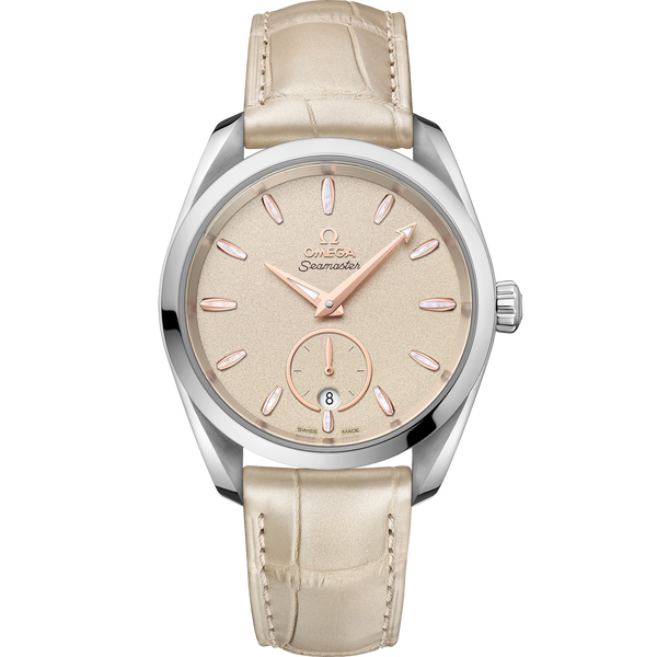 Omega 220.13.38.20.09.001 Seamaster Aqua Terra 150M Master Chronometer Small Seconds 38 Stainless Steel / Sand / Alligator