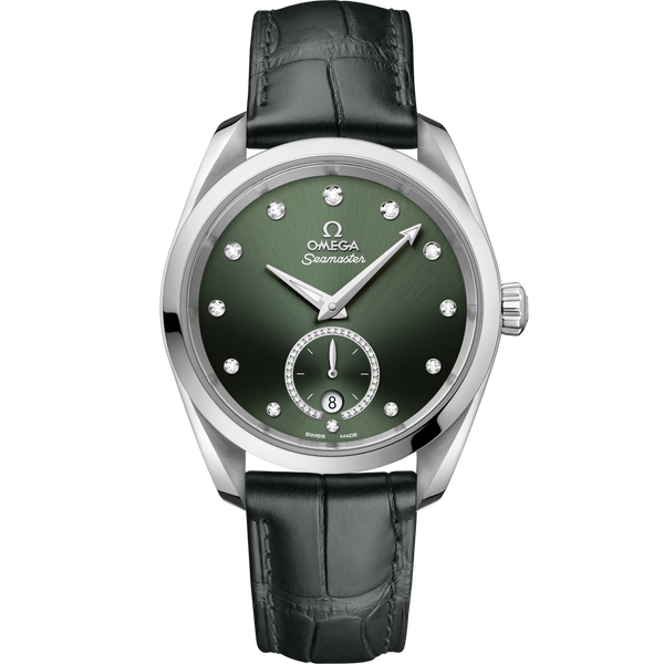 Omega 220.13.38.20.60.001 Seamaster Aqua Terra 150M Master Chronometer Small Seconds 38 Stainless Steel / Green - Diamond / Alligator