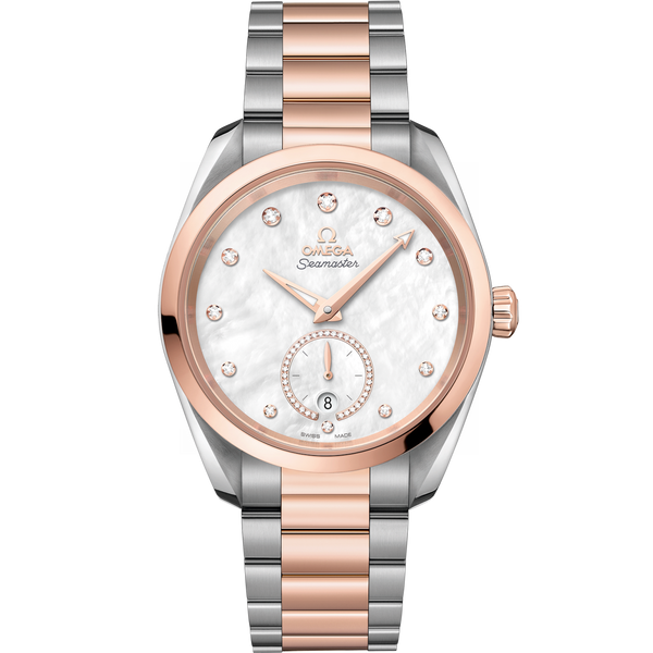 Omega 220.20.38.20.55.002 Seamaster Aqua Terra 150M Master Chronometer Small Seconds 38 Stainless Steel / Sedna Gold / MOP - Diamond / Bracelet
