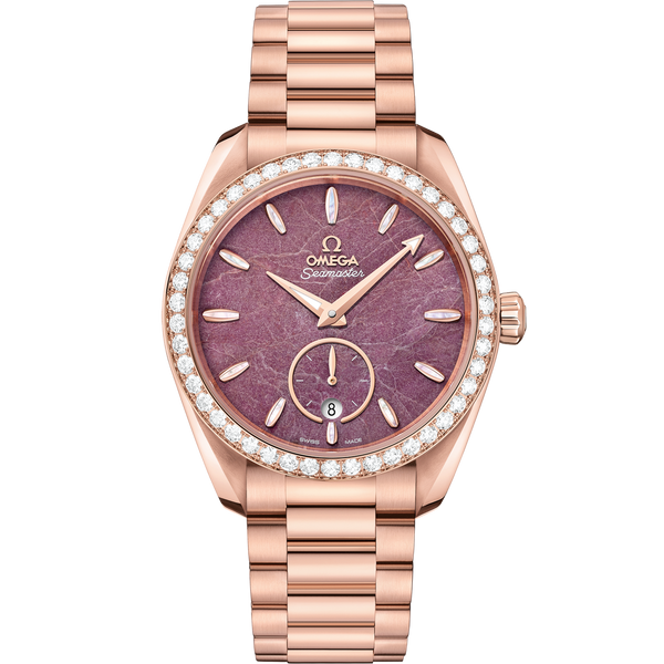 Omega 220.55.38.20.99.001 Seamaster Aqua Terra 150M Master Chronometer Small Seconds 38 Sedna Gold / Diamond / Purple Jade / Bracelet
