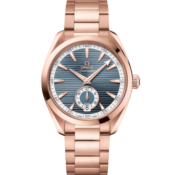Omega 220.50.41.21.03.001 Seamaster Aqua Terra 150M Master Chronometer Small Seconds 41 Sedna Gold / Blue / Bracelet