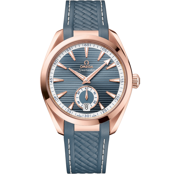 Omega 220.52.41.21.03.002 Seamaster Aqua Terra 150M Master Chronometer Small Seconds 41 Sedna Gold / Blue / Rubber