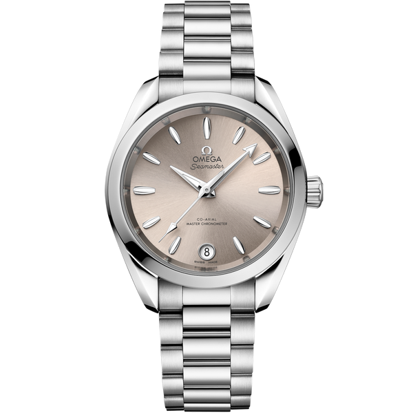 Omega 220.10.34.20.09.001 Seamaster Aqua Terra 150M Master Chronometer 34 Stainless Steel / Sandstone / Bracelet
