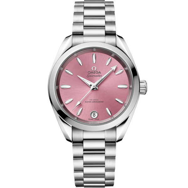 Omega 220.10.34.20.10.003 Seamaster Aqua Terra 150M Master Chronometer 34 Stainless Steel / Shell Pink / Bracelet