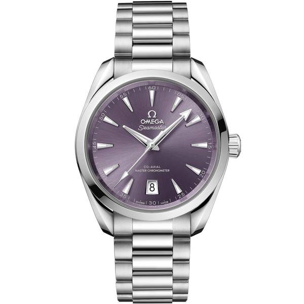 Omega 220.10.38.20.10.004 - Aqua Terra Seamaster 150M Shades Master Chronometer 38 Stainless Steel / Lavender / Bracelet