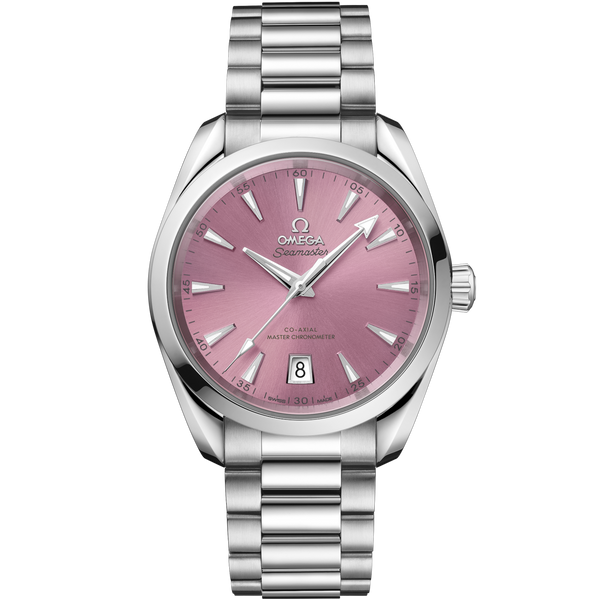 Omega 220.10.38.20.10.005 - Aqua Terra Seamaster 150M Shades Master Chronometer 38 Stainless Steel / Shell Pink / Bracelet