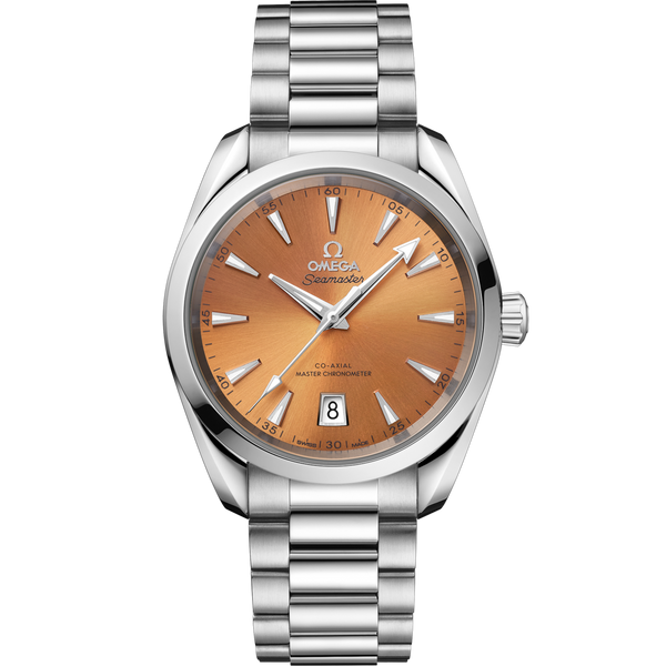Omega 220.10.38.20.12.001 Seamaster Aqua Terra 150M Master Chronometer 38 Stainless Steel / Saffron / Bracelet