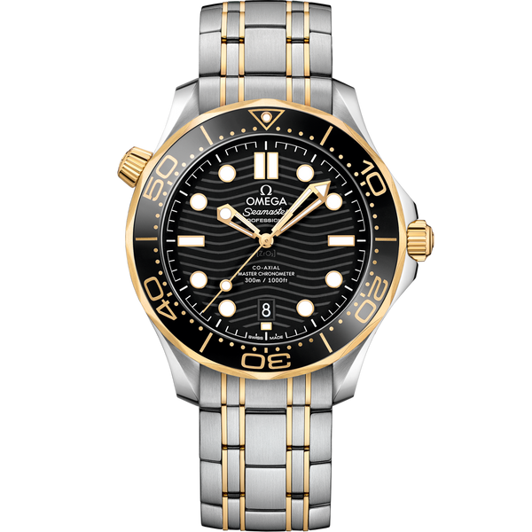 Omega 210.20.42.20.01.002 Seamaster Diver 300M Master Co-Axial 42 Stainless Steel / Yellow Gold / Black / Bracelet