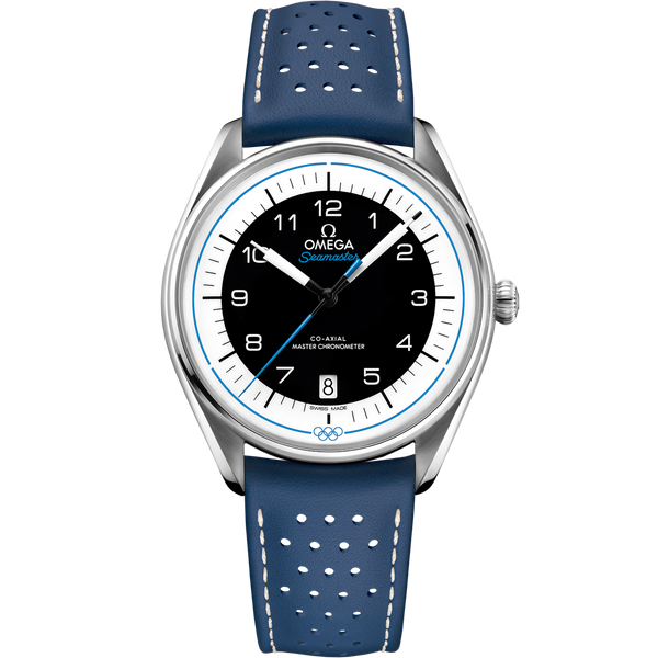 Omega 522.32.40.20.01.001 Seamaster Master Co-Axial 39.5 Olympic Timekeeper Stainless Steel / Black / Blue