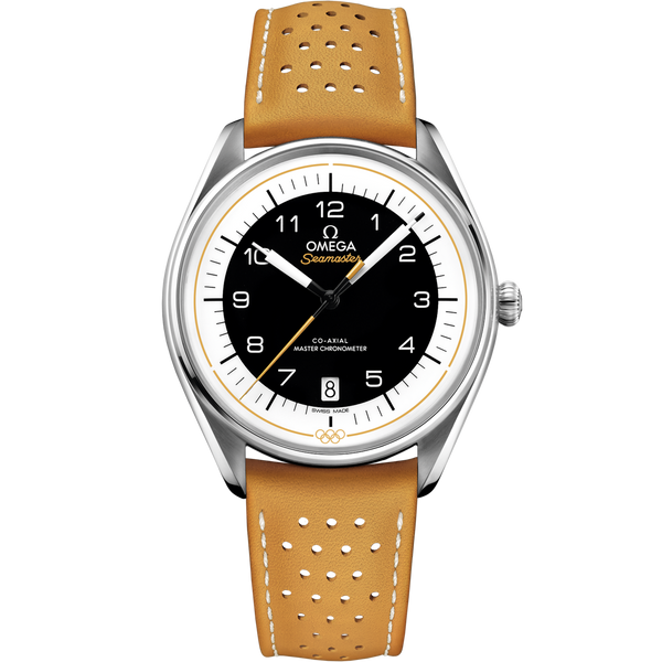 Omega 522.32.40.20.01.002 Seamaster Master Co-Axial 39.5 Olympic Timekeeper Stainless Steel / Black / Yellow