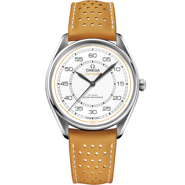 Omega 522.32.40.20.04.002 Seamaster Master Co-Axial 39.5 Olympic Timekeeper Stainless Steel / White / Yellow