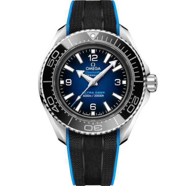 Omega 215.32.46.21.03.001 Seamaster Planet Ocean Ultra Deep O-Megasteel / Blue / Rubber