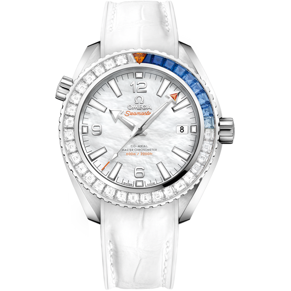 Omega 215.58.40.20.05.001 Seamaster Planet Ocean 600M Co-Axial 39.5 Master Chronometer White Gold / Diamond / MOP
