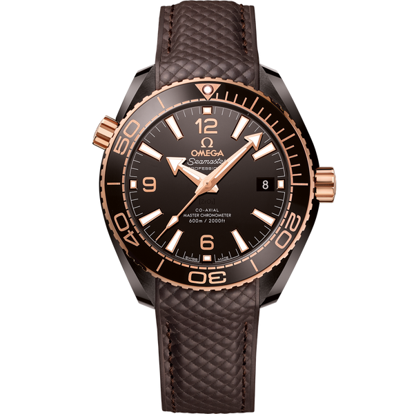 Omega 215.62.40.20.13.001 Seamaster Planet Ocean 600M Co-Axial 39.5 Master Chronometer Deep Brown / Brown / Strap