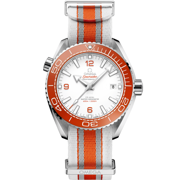 Omega 215.32.44.21.04.001 Seamaster Planet Ocean 600M Co-Axial 43.5 Master Chronometer Stainless Steel / White / NATO