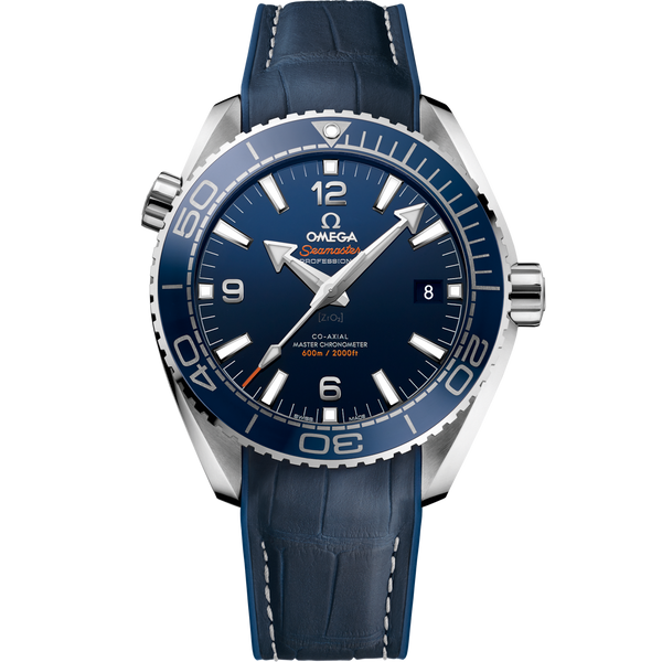 Omega 215.33.44.21.03.001 Seamaster Planet Ocean 600M Co-Axial 43.5 Master Chronometer Stainless Steel / Blue / Alligator