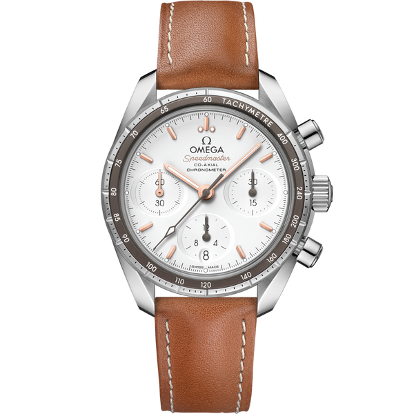 Omega 324.32.38.50.02.001 Speedmaster Co-Axial 38 Stainless Steel / Silver / Strap
