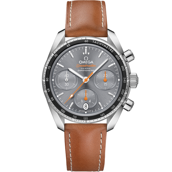 Omega 324.32.38.50.06.001 Speedmaster Co-Axial 38 Stainless Steel / Grey / Strap