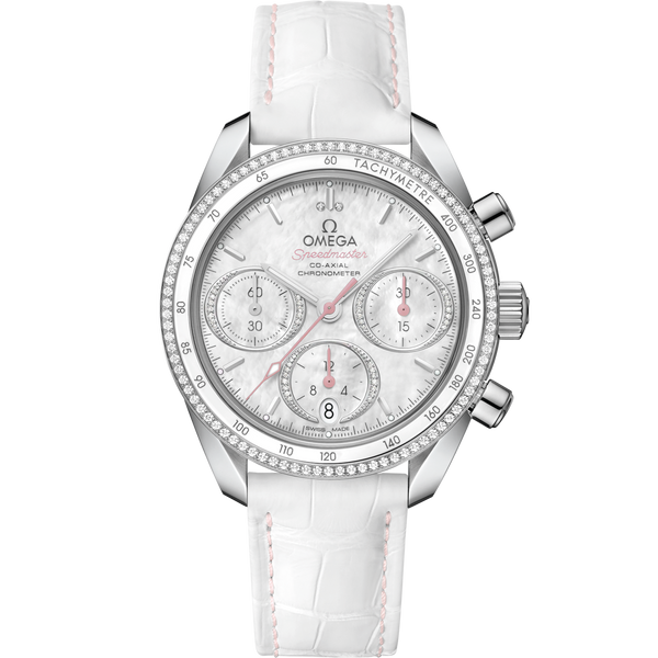 Omega 324.38.38.50.55.001 Speedmaster Co-Axial 38 Stainless Steel / Diamond / MOP / Strap