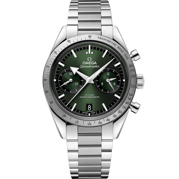 Omega 332.10.41.51.10.001 Speedmaster 57 Master Chronometer 40.5 Stainless Steel / Green / Bracelet
